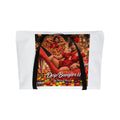 Shiona Royal Canvas Tote — "Love Language" Retro Soul Art Zippered Tote